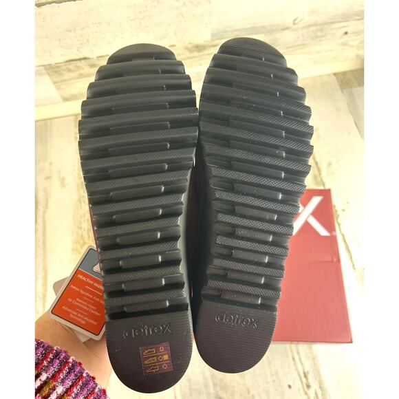 Aetrex Women’s 8.5 Burgundy Leather Liz Arch Support Slip-On Loafers Flats New - Picture 7 of 8